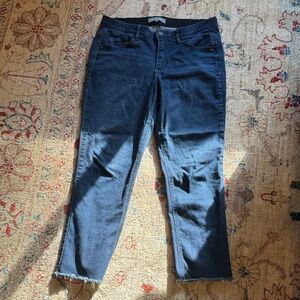 Dark Blue Ankle Jeans for Women
